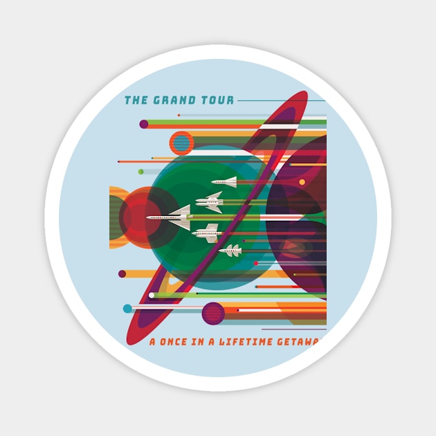 space travel Magnet by Kingrocker Clothing